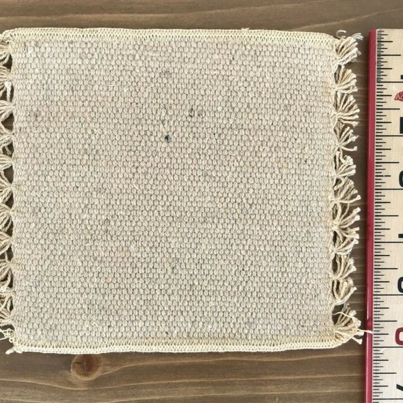 Hand Woven Potholder Trivet with Southwestern Printed Design Chili Peppers 6x7" - Picture 4 of 4